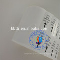 etiqueta de empacotamento do transporte do adesivo do papel revestido térmico em branco semi lustroso